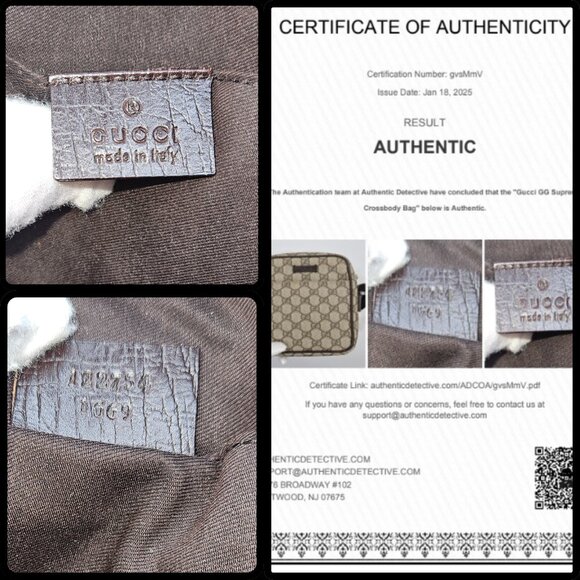 Gucci Mono Messenger Bag Ebony - Picture 3 of 17